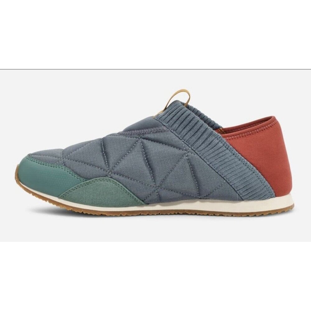 Teva Quilted Slip-On Sneakers — Slate Blue, Teal & Rust